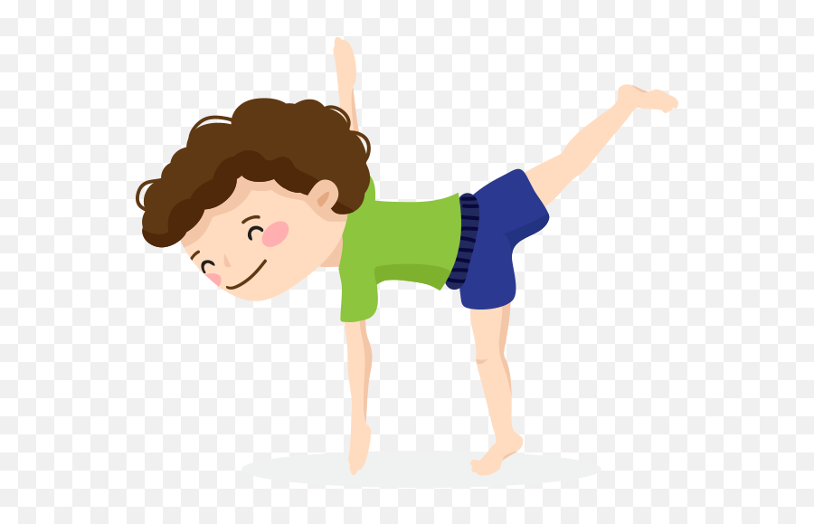 Yoga For Kids - Yoga Kids Pose Emoji,Children Png