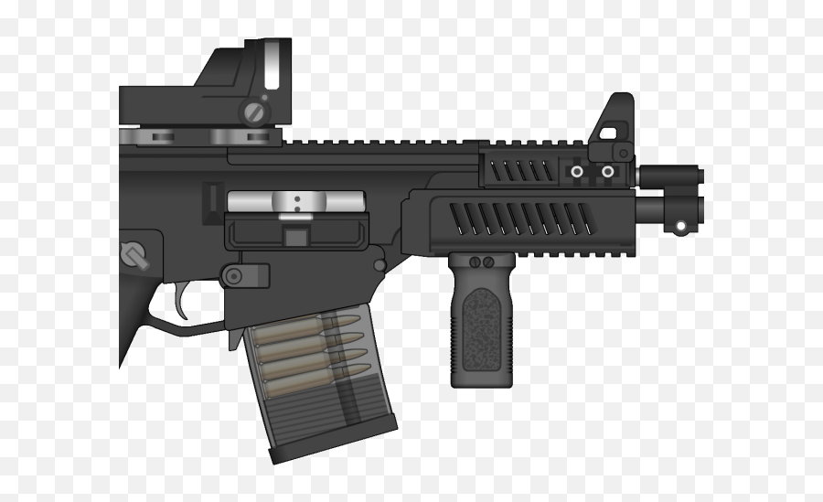 Assault Rifle Clipart Gun Scope - Assault Rifle Clipart Png Emoji,Rifle Clipart