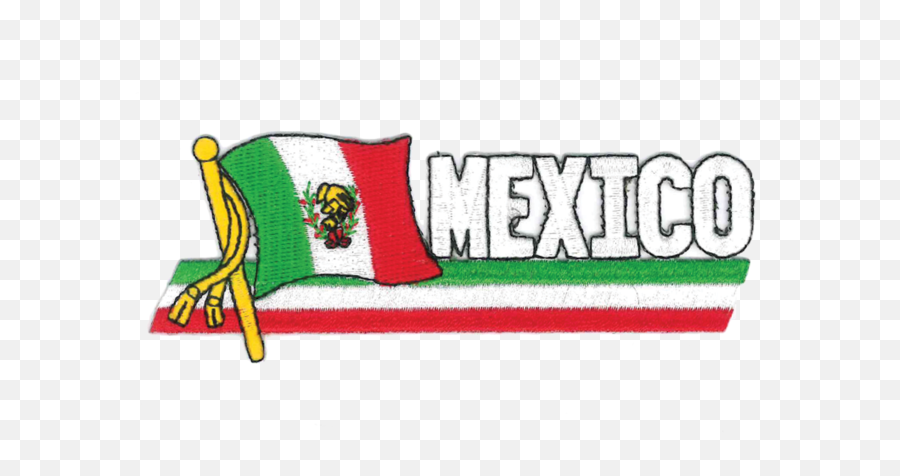 1409 Mexican Flag Patch 45w - Language Emoji,Mexico Flag Png
