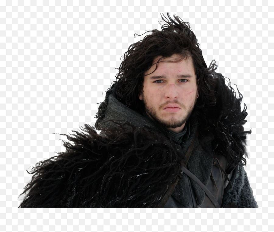 Game Of Thrones Jon Snow Cosplay Wig - Jon Snow Game Of Thrones Png Emoji,Snow Transparent Background