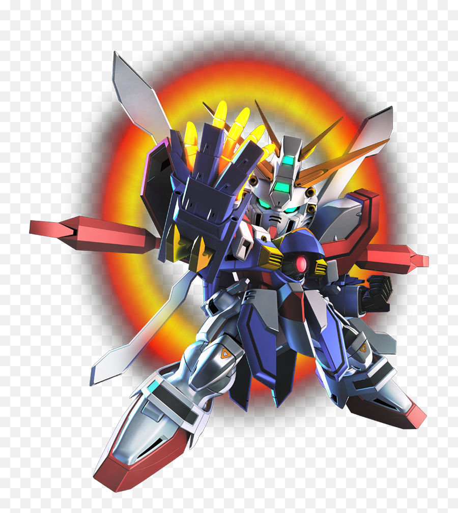 Burning Gundam Cross Rays Sd Gundam G Generation Library - G Gundam Emoji,God Rays Png
