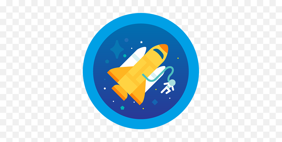 Download Astronaut Clipart Badge - Fitbit Badge Png Image Spaceship Badge Fitbit Emoji,Astronaut Clipart