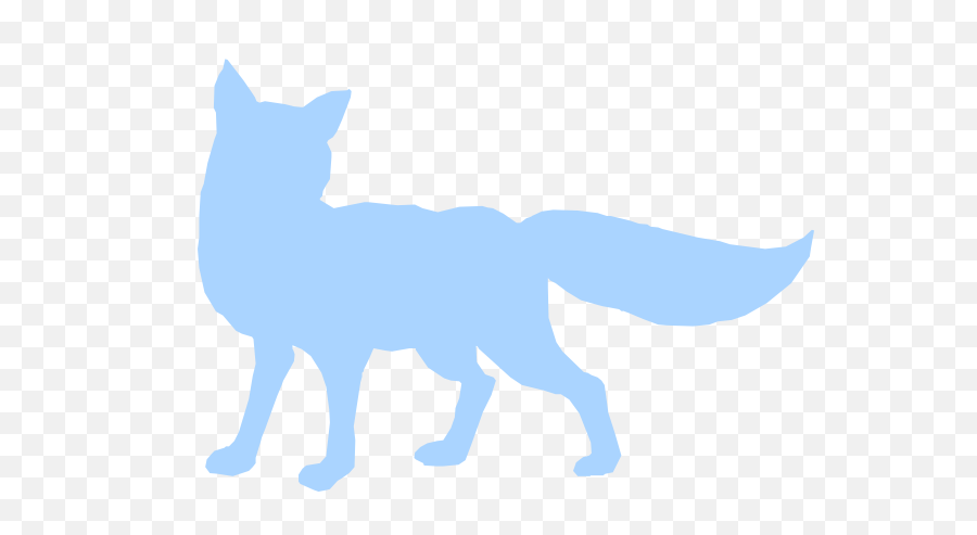 Blue Shy Fox Silhouette Clip Art - Everyone Wants To Steal Your Cheese Theodd1sout Emoji,Shy Clipart