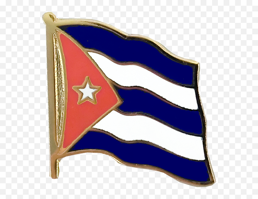 Cuban Flag Lapel Pin - Cuban Flag Pin Badge Emoji,Cuba Flag Png