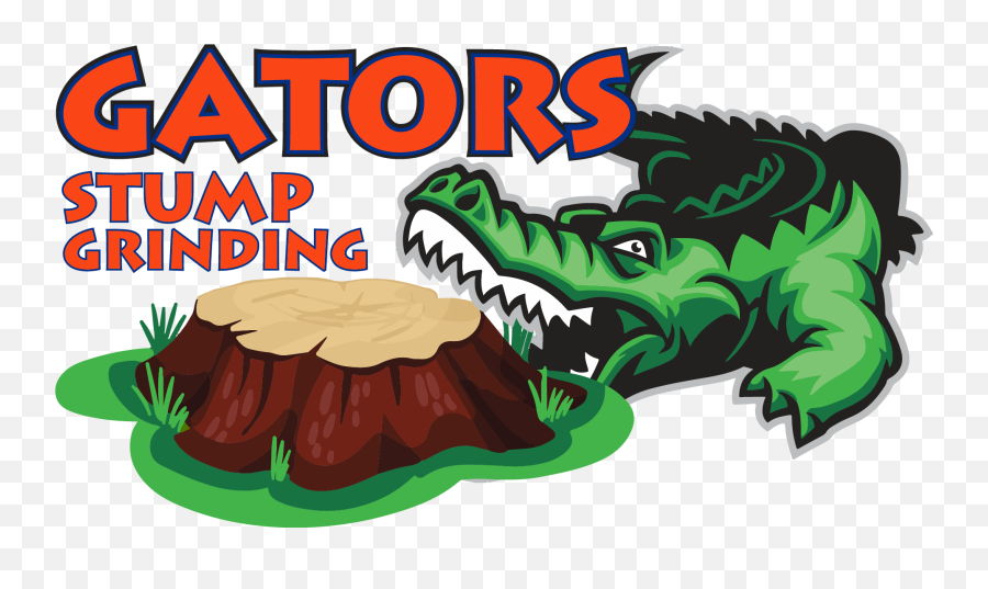Stump Grinding Jacksonville Fl Call Now 904 214 - 5409 Angry Crocodile Clipart Emoji,Florida Gators Clipart