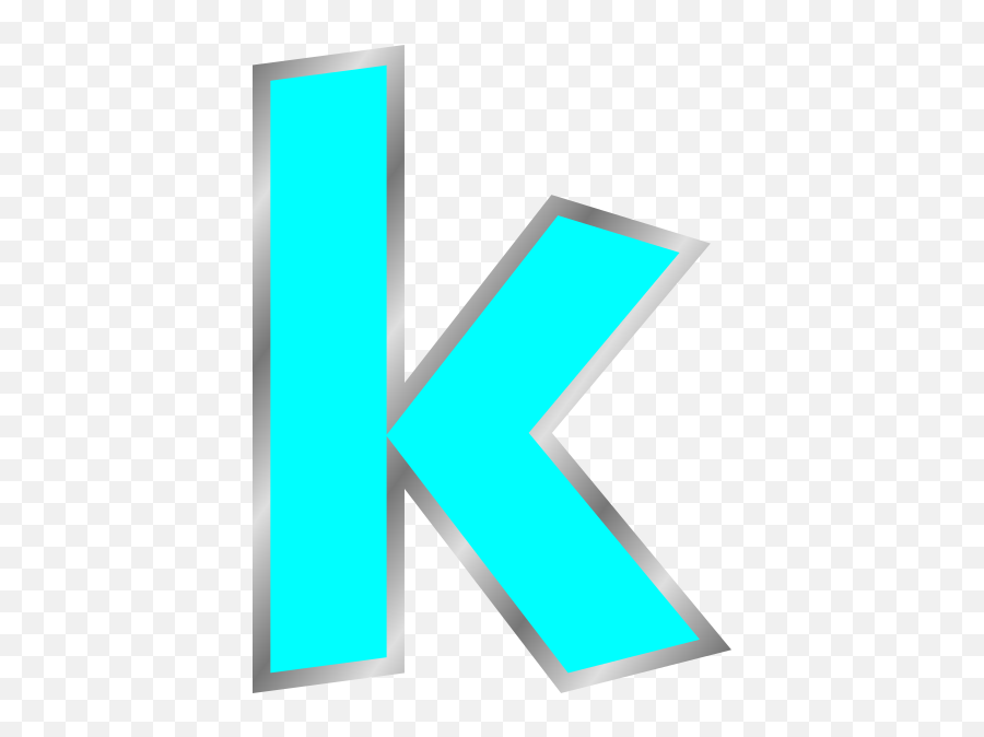 K Letter Clip Art At Clker - Small Letter K Clipart Emoji,K Clipart