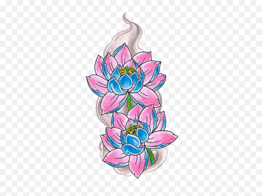 Japanese Flower Tattoo Png Emoji,Flower Tattoo Png