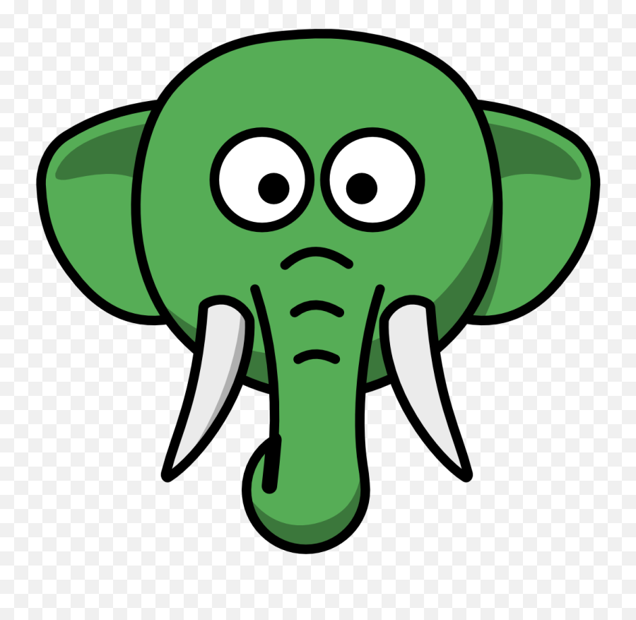 About Green Elephant Emoji,Elephant Head Png