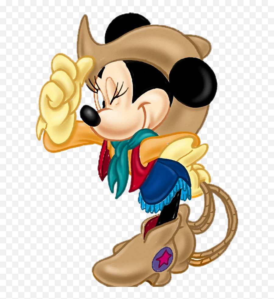 Download Hd Mickey And Friends - Clipart Minnie Mouse Minnie Mouse Cowgirl Emoji,Friends Clipart