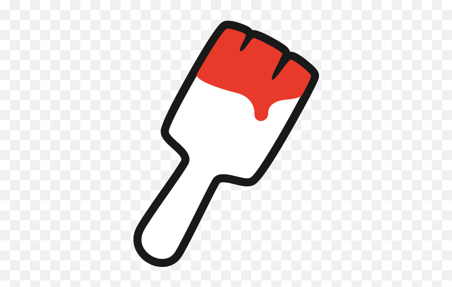 Red Paint Brush Free Icon Of Youtuber Emoji,Red Paint Png