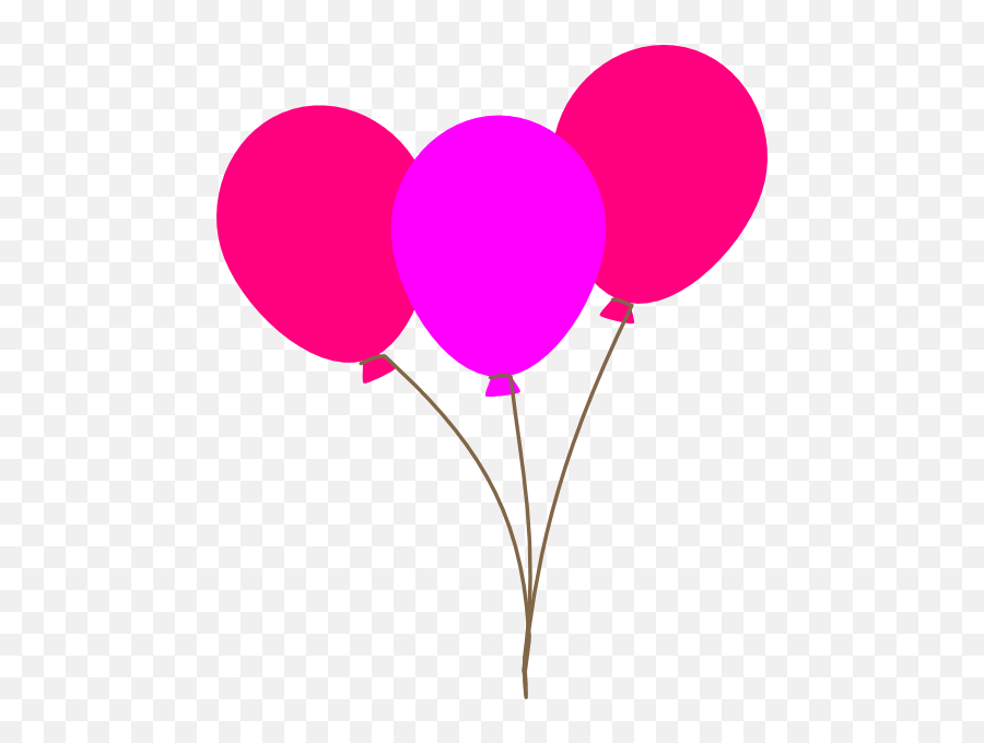 Clip Art Balloon Images - Transparent Pink Balloons Clipart Emoji,Balloon Clipart