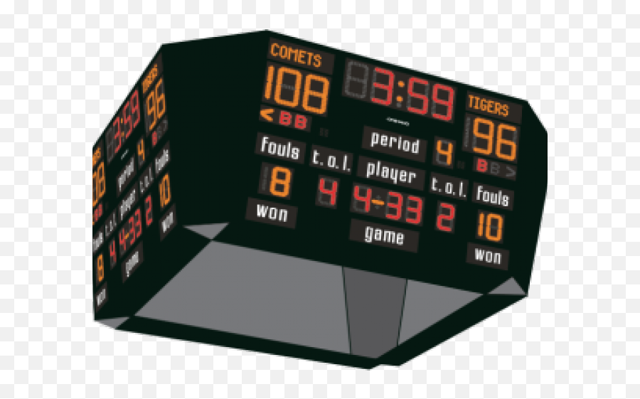 Basketball Scoreboard Png Transparent Cartoon - Jingfm Emoji,Scoreboard Clipart