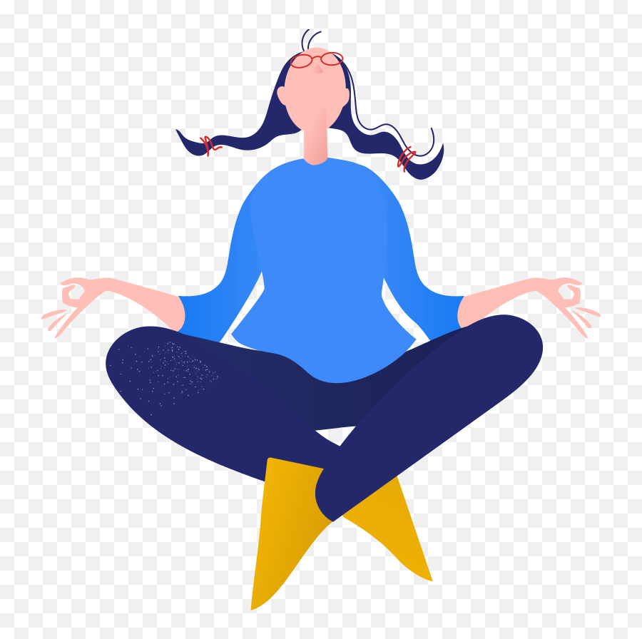 School Meditation Clipart Illustration In Png Svg Emoji,Meditate Clipart