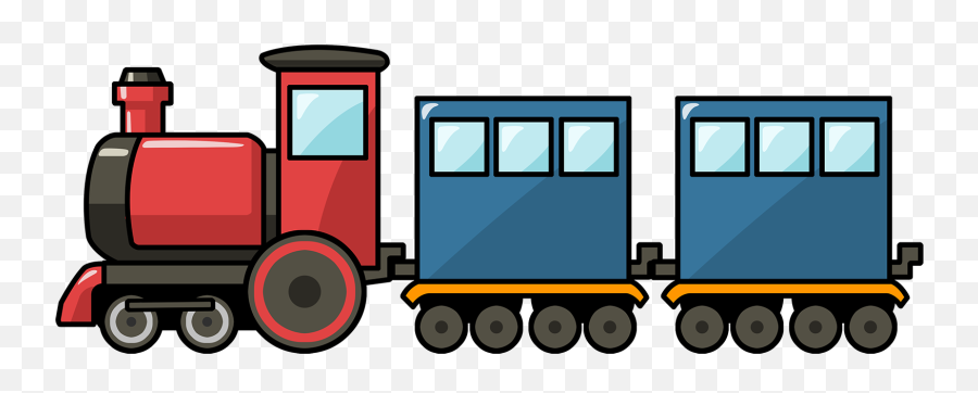 Free Clip Art - Train Clipart Transparent Background Emoji,Train Clipart