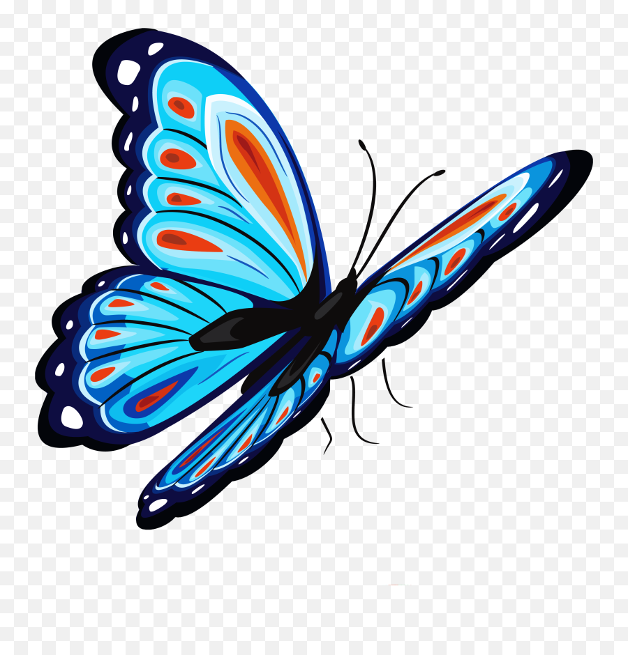 Download Blue Butterfly Png For - Butterfly Png Emoji,Butterfly Png