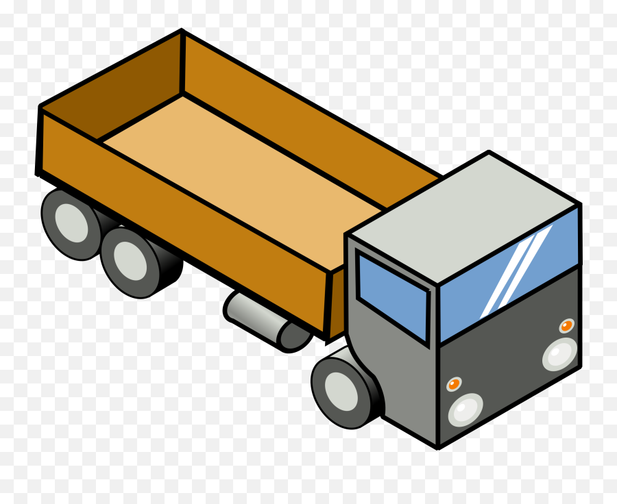 Toy Truck Clipart - Truck Clip Art Transparent Cartoon Lorry Clipart Emoji,Semi Truck Clipart