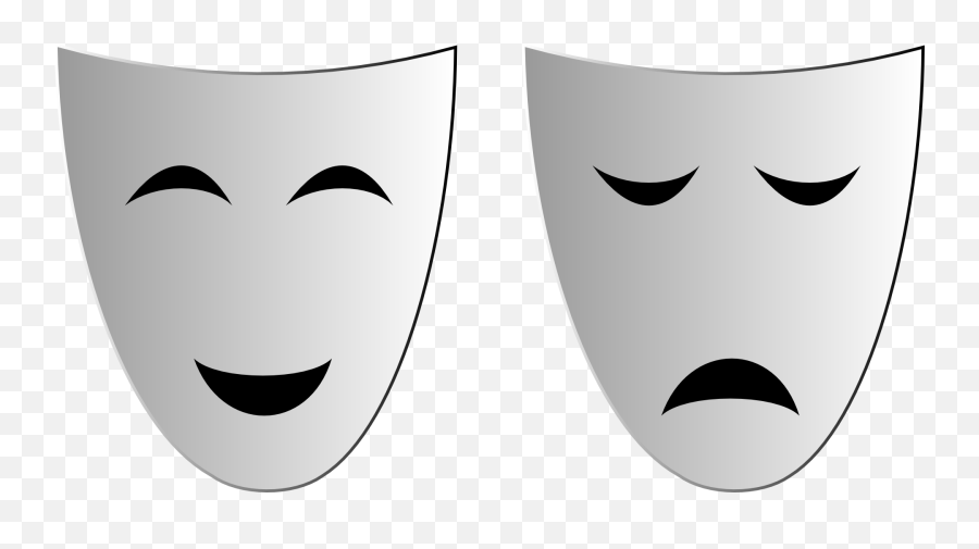 Free Clip Art - Mascaras De Tragedia Y Comedia Emoji,Theatre Clipart