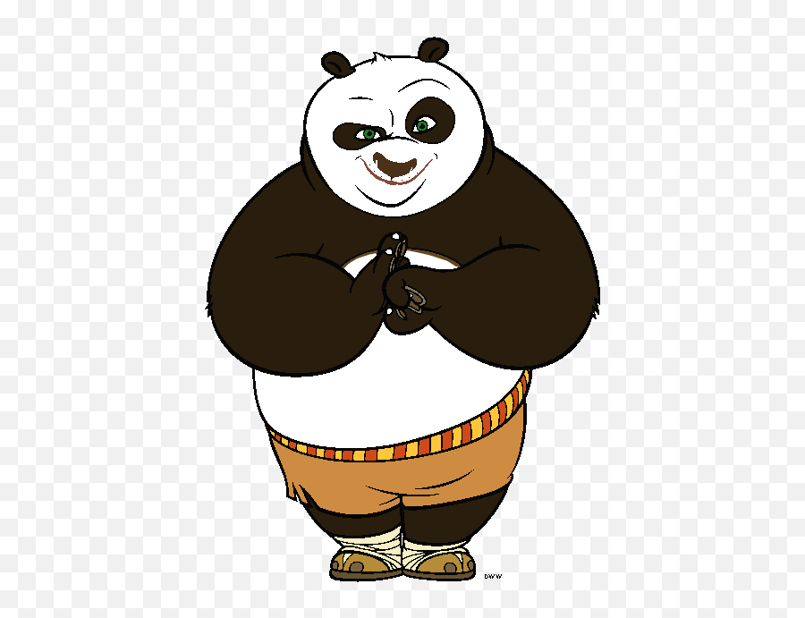 Kung Fu Panda Clip Art - Cartoon Clipart Kung Fu Panda Emoji,Panda Clipart