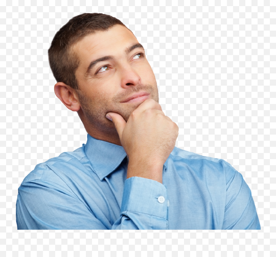 Thinking Man Png - Person Thinking Transparent Emoji,Person Png