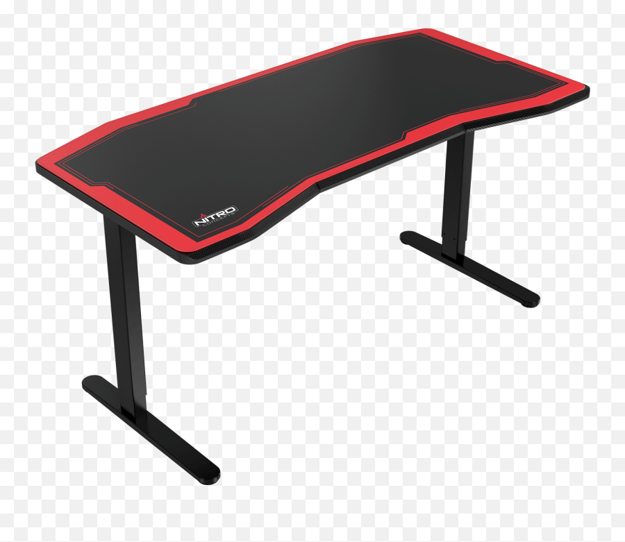 Gaming Desk D16m Carbon Red - Nitro Concept Gaming Desk Emoji,Desk Transparent