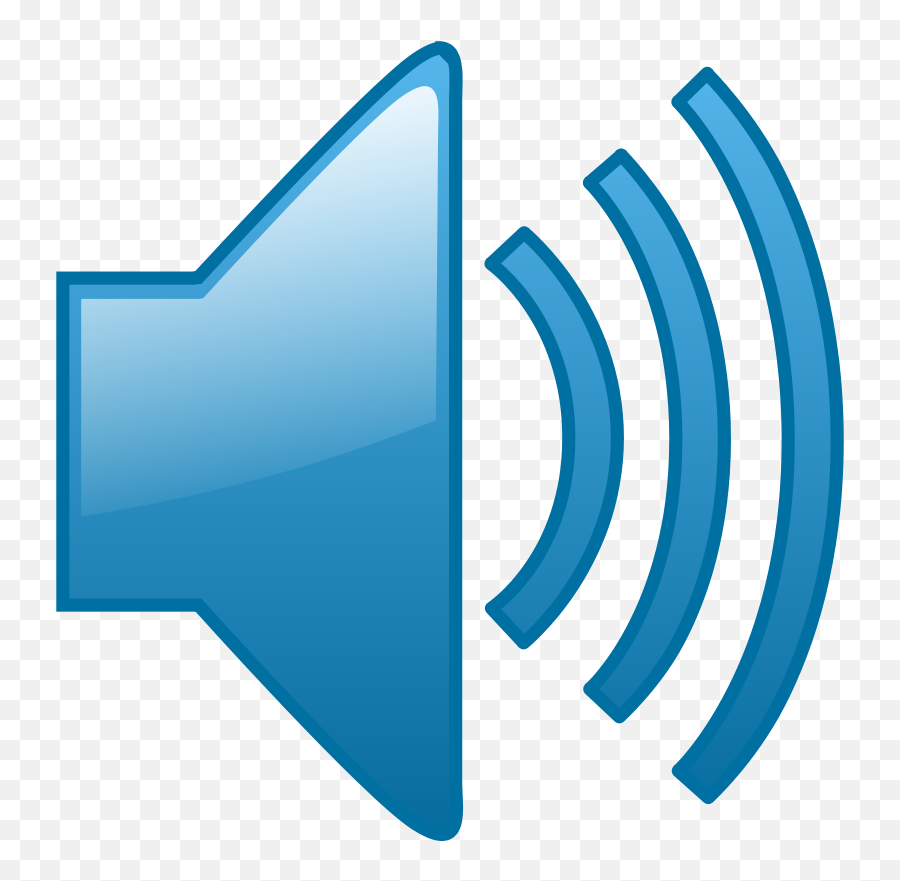 Blue Audio Sound Waves Png Transparent - Sound Clipart Emoji,Waves Png