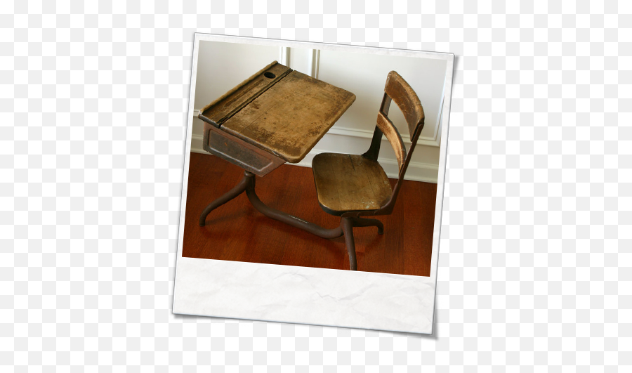 Download The Adjustable School Desk - Old School Elementary Furniture Style Emoji,School Desk Png