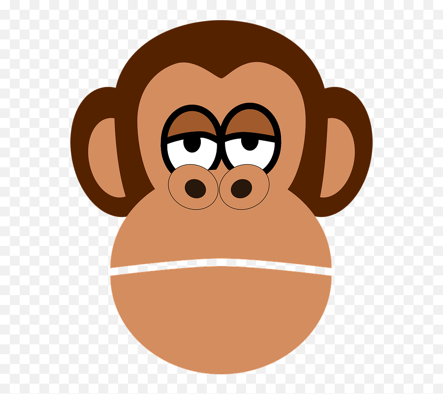 Chimpanzee Ape Face Emoji,Chimp Png