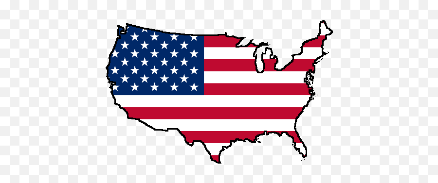 America The Map And The Flag Emoji,United States Flag Clipart