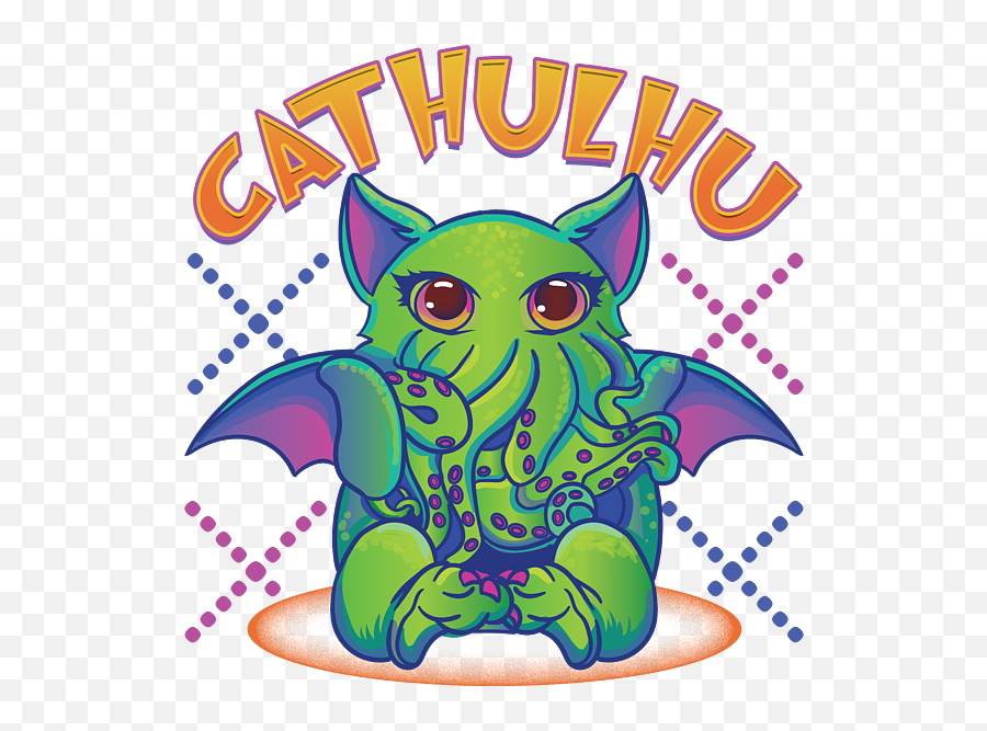 Cute Kawaii Cathulhu Pun Cthulhu Kitty Kraken Shower Curtain Emoji,Cthulhu Transparent