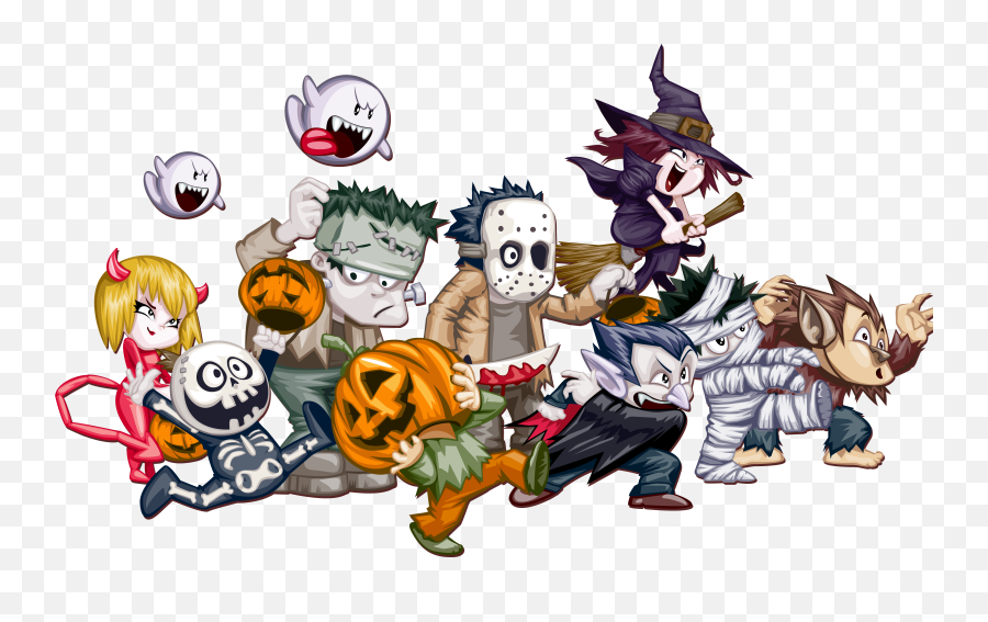 Halloween Ghost Cartoon Festival - Happy Halloween King Fictional Character Emoji,Happy Halloween Clipart