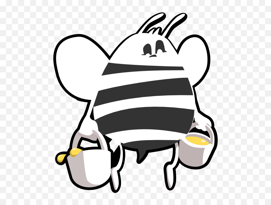 Download Bee Clipart Black And White - Bees Emoji,Bee Clipart Black And White