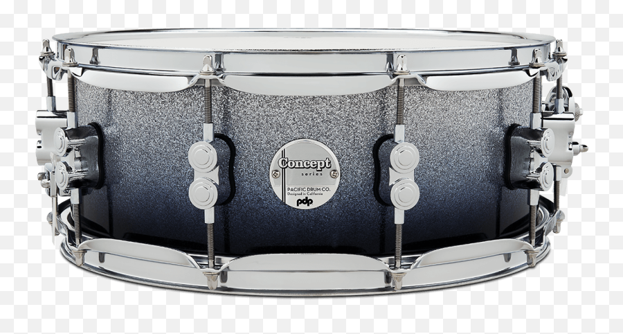 Pdcm2215sb - Concept Maple Silver To Black Fade Lacquer Emoji,Snare Drum Clipart Black And White