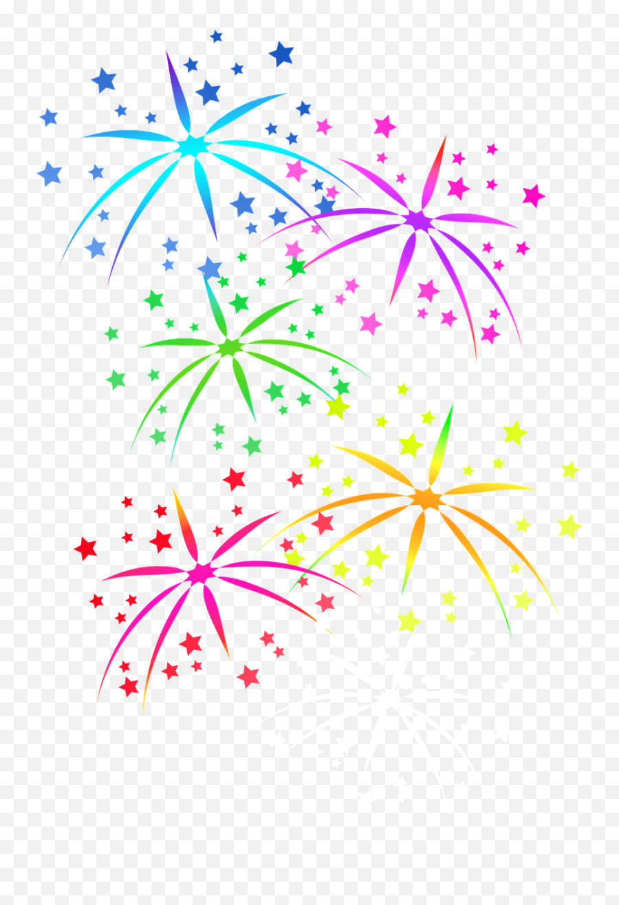 Fireworks Clipart - Celebration Stars Emoji,Fireworks Clipart