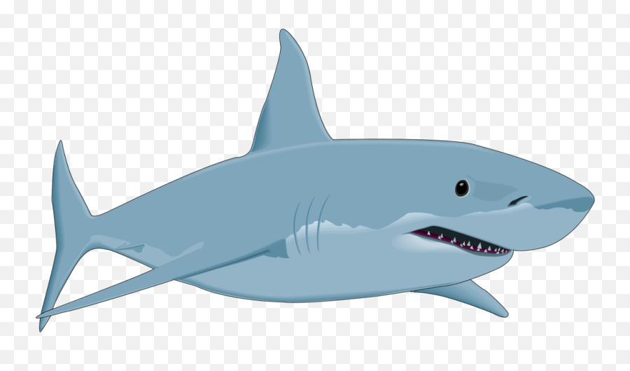 Fish Clipart Shark Fish Shark - Cartoon Transparent Background Shark Emoji,Shark Clipart