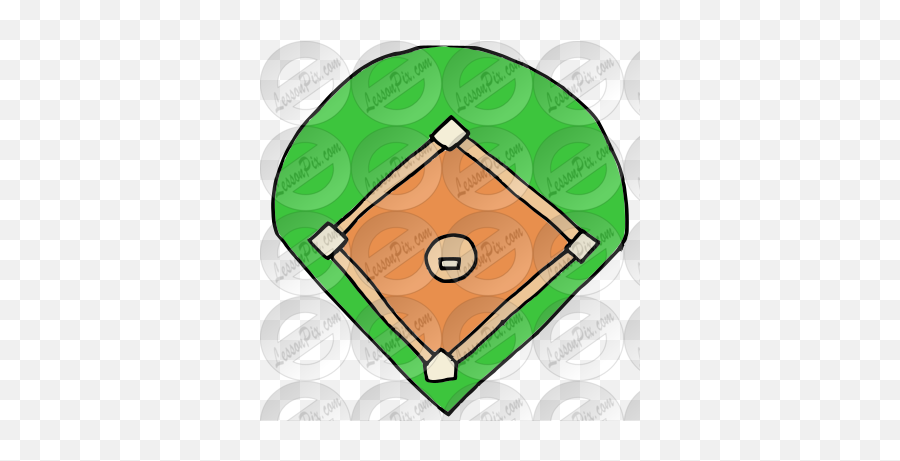 Baseball Field Picture For Classroom Therapy Use - Great Emoji,Baseball Field Clipart Black And White