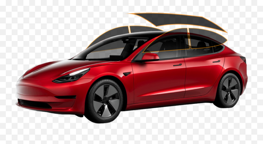 Tesla Model 3 Carbon Window Tint All Sides Rear Panoramic Roof Emoji,Tesla Model 3 Logo