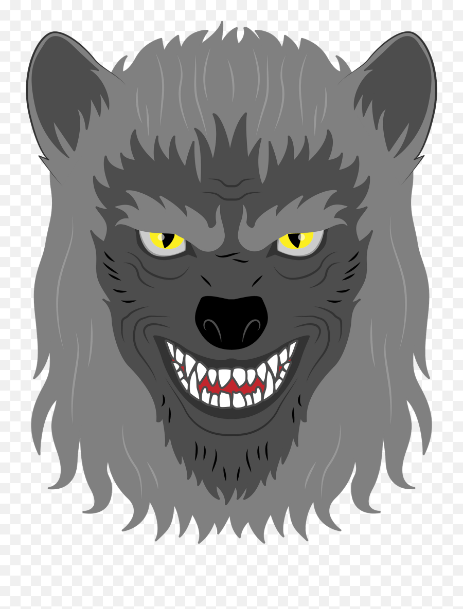 Werewolf Face Clipart Free Download Transparent Png - Supernatural Creature Emoji,Werewolf Png