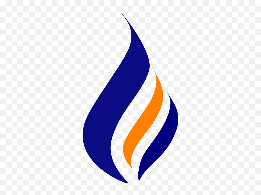 Download Red Orange Flame Clip Art At Clker - Orange And Blue And Orange Flame Png Emoji,Orange Logos