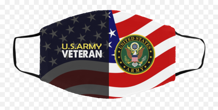 Us Army Veteran Washable Reusable Custom Printed Cloth Face Mask Cover - Us Veteran Flag Face Mask American Emoji,Logo Face Mask