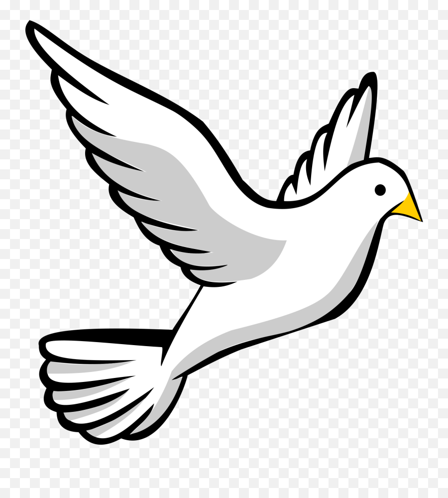 Dove Drawing Clipart - Dove Clipart Emoji,Drawing Clipart