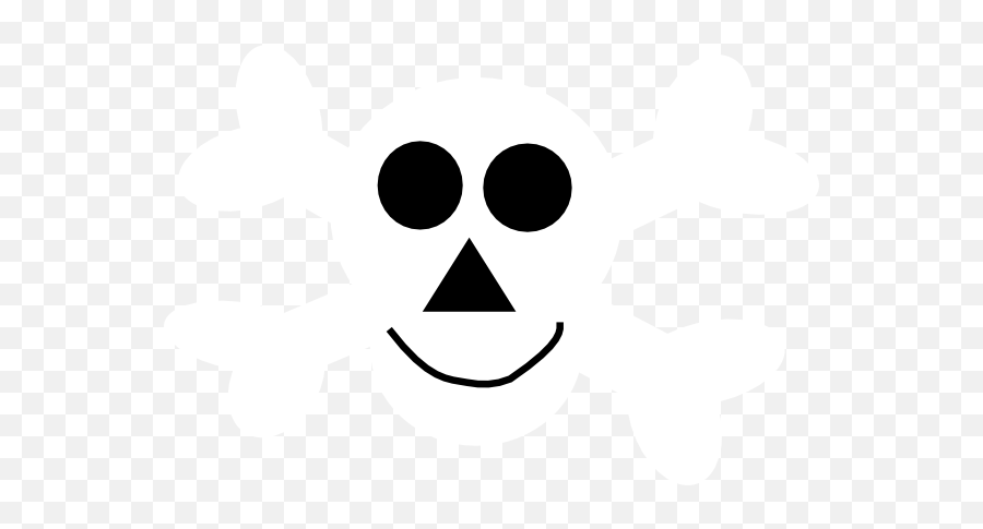 Download Smiling Skull And Crossbones Png Image With No - Happy Skull And Crossbones Png Emoji,Skull And Crossbones Png