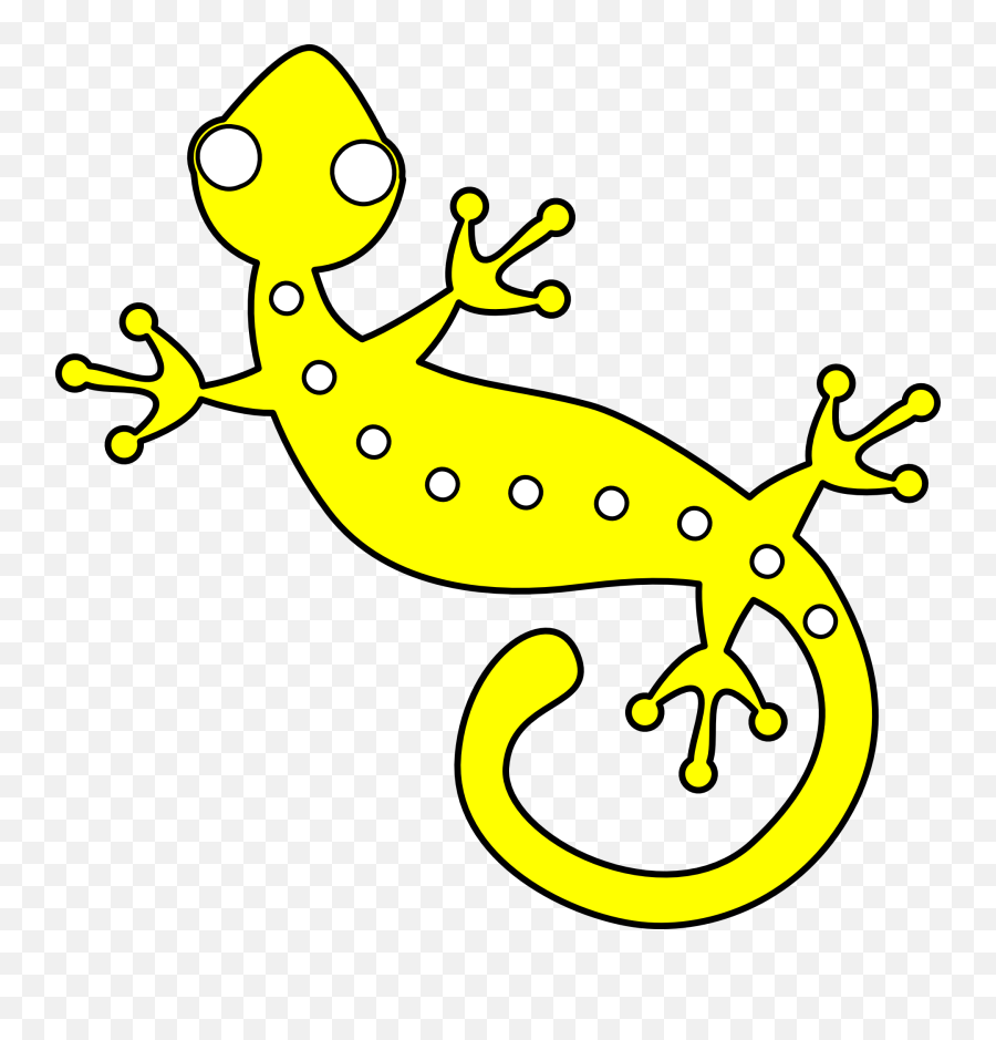 Chameleon Clipart - Animated Yellow Spotted Lizard Holes Emoji,Chameleon Clipart