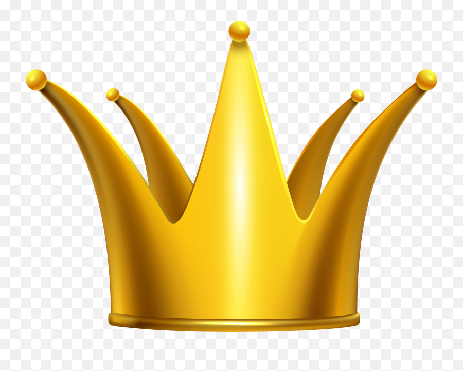 Golden Crown Clip Art Png Image - Clip Art Crown Png Emoji,Crown Clipart