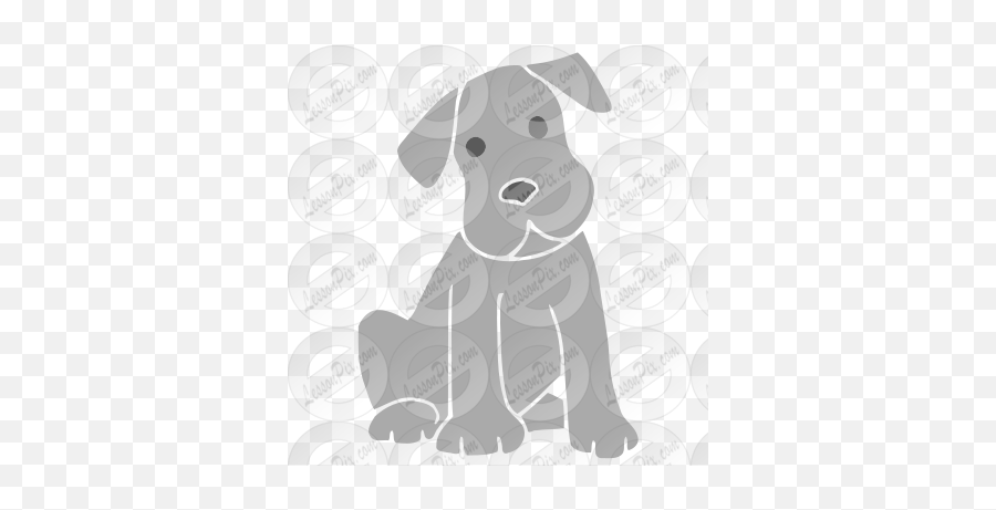 Dog Stencil For Classroom Therapy Use - Guard Dog Emoji,Schnauzer Clipart
