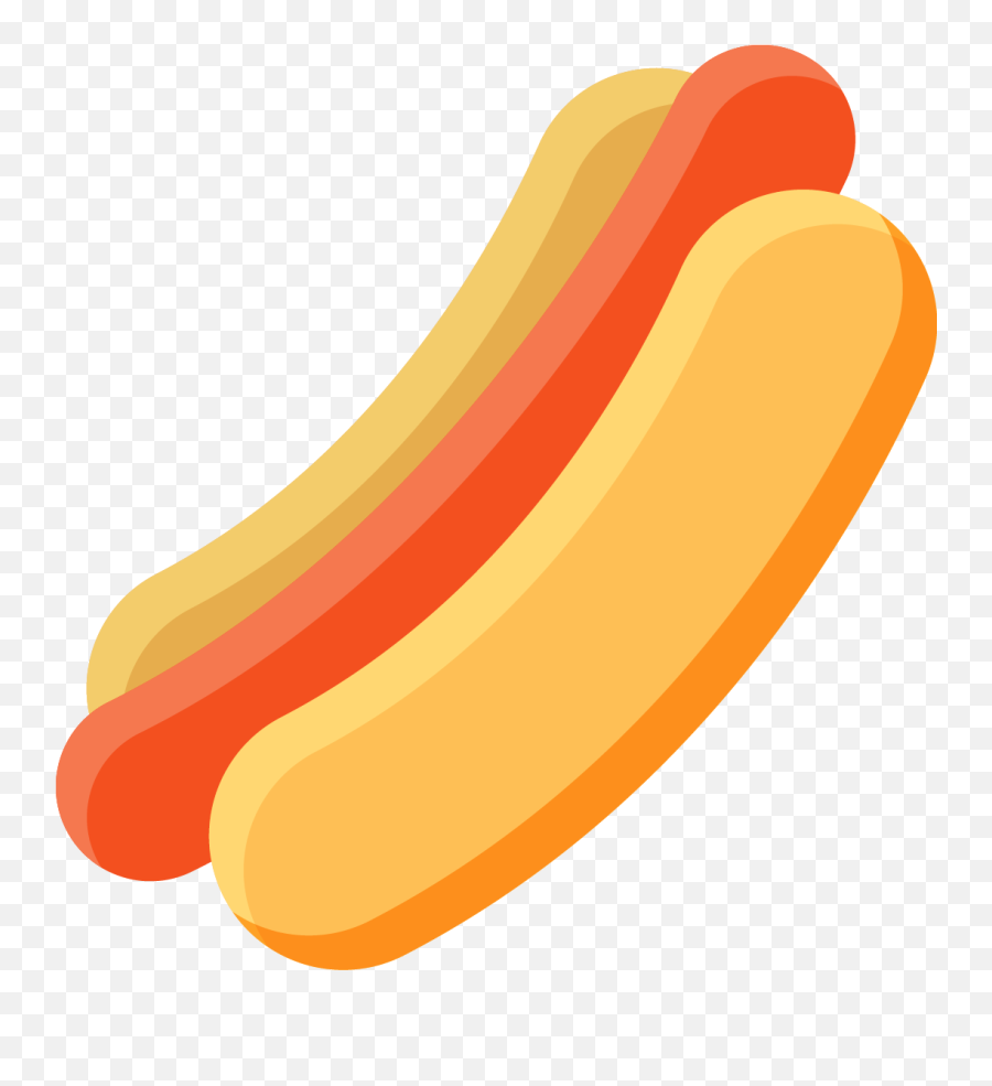 Download Hd Hot Dog Sausage - Cartoon Transparent Hot Dog Emoji,Hot Dog Transparent Background