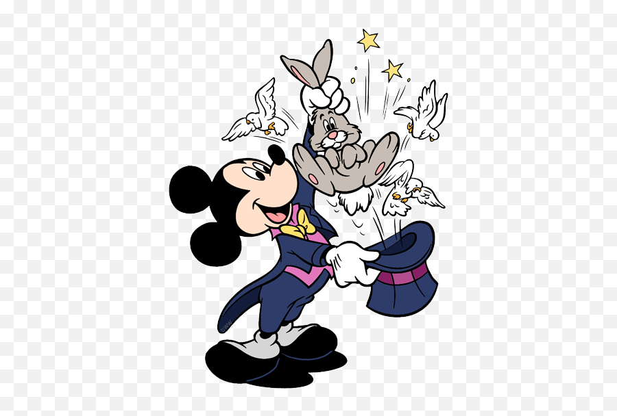 Magician Mickey Mouse Clipart - Mickey The Magician Emoji,Mickey Ears Clipart