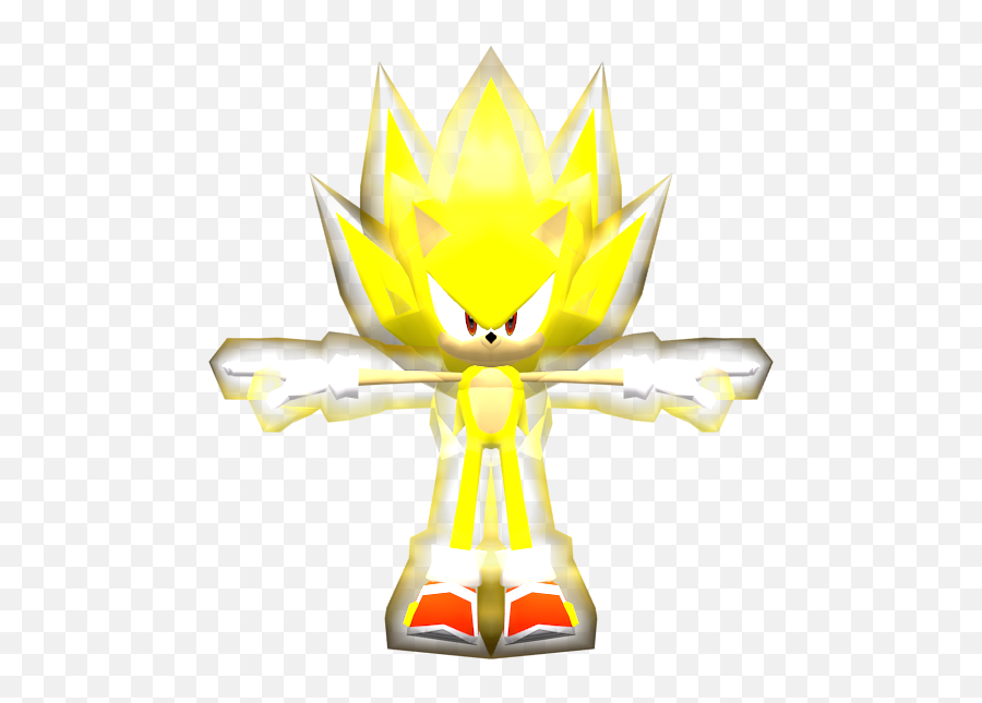 Pc Computer - Sonic Heroes Super Sonic The Models Resource Sonic Heroes Super Sonic Model Emoji,Sonic Heroes Logo