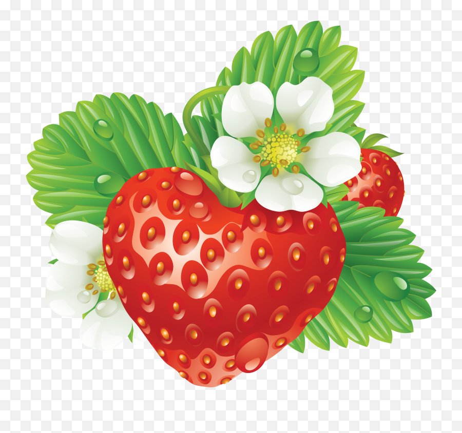 Strawberry Heart - Wild Strawberries No Background Emoji,Heart Shape Png