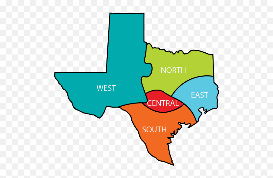 Central Texas - East Texas And West Texas Clipart Full East Texas Clipart Emoji,Texas Clipart