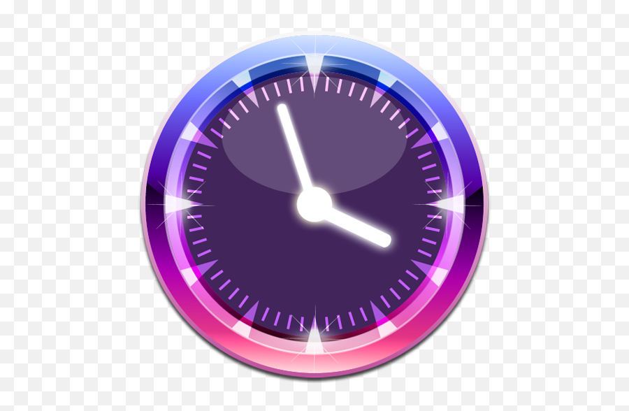 Beautiful Clock Widgets - Purple Clock Logo Png Emoji,Transparent Clock Widget